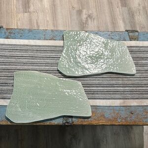 DXC Pottery Cave Drawings Textured Platters